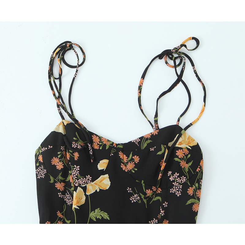YENKYE ภาษาฝรั่งเศสคําสไตล์วิน - French Vintage Floral Midi Dress บทวิจารณ์และราคา